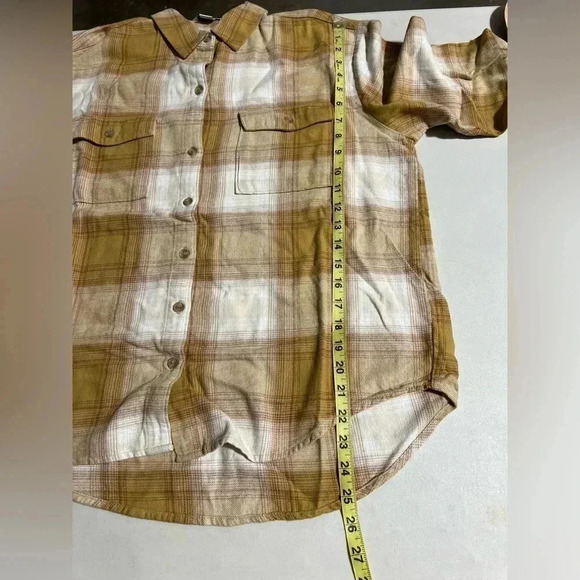 Old Navy Boyfriend Flannel Sz M - Picture 5 of 6